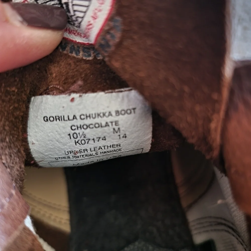 Gorilla Leather Chukka Boots 10.5